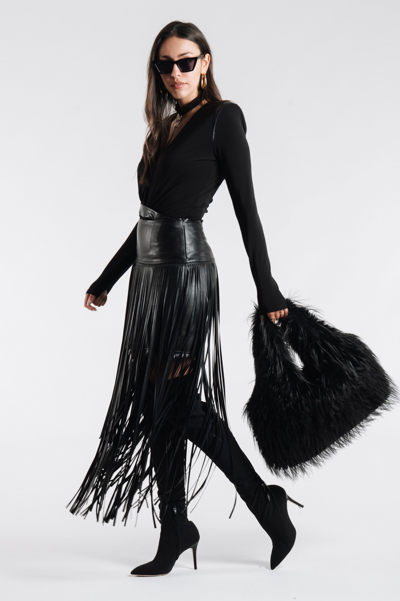 FRINGED SKIRT