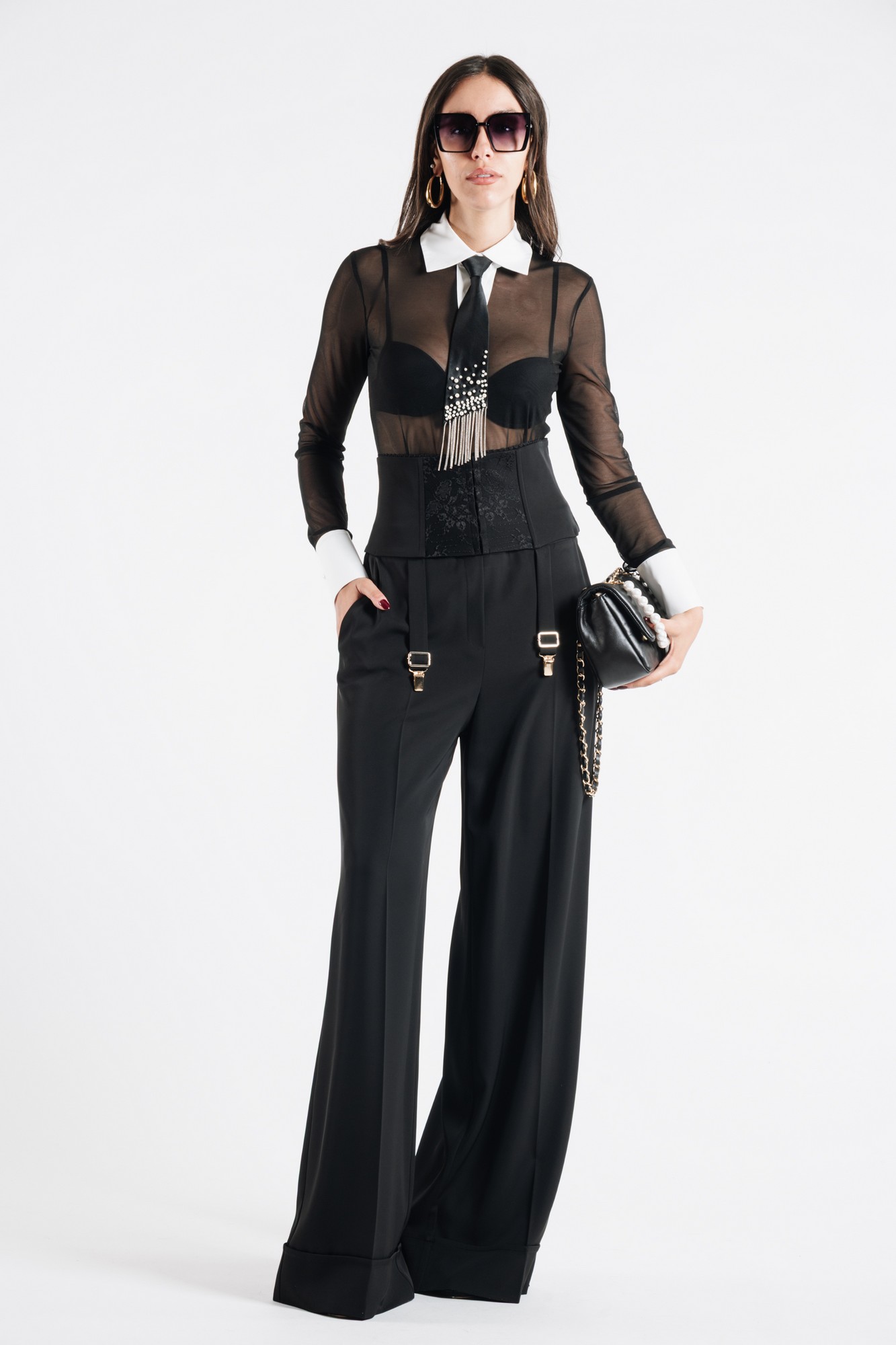 SEMI-SHEER BODYSUIT