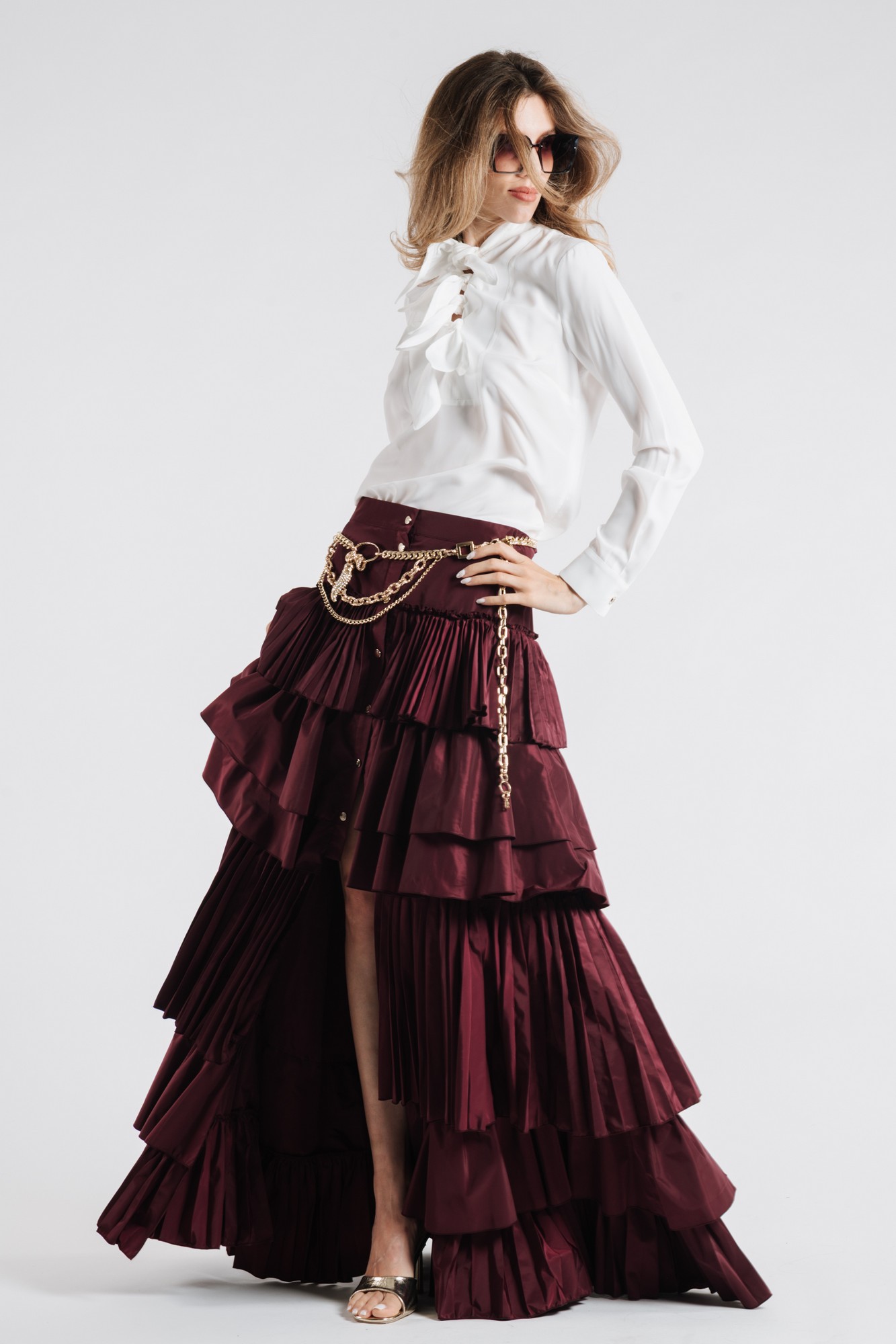 TAFFETÀ SKIRT