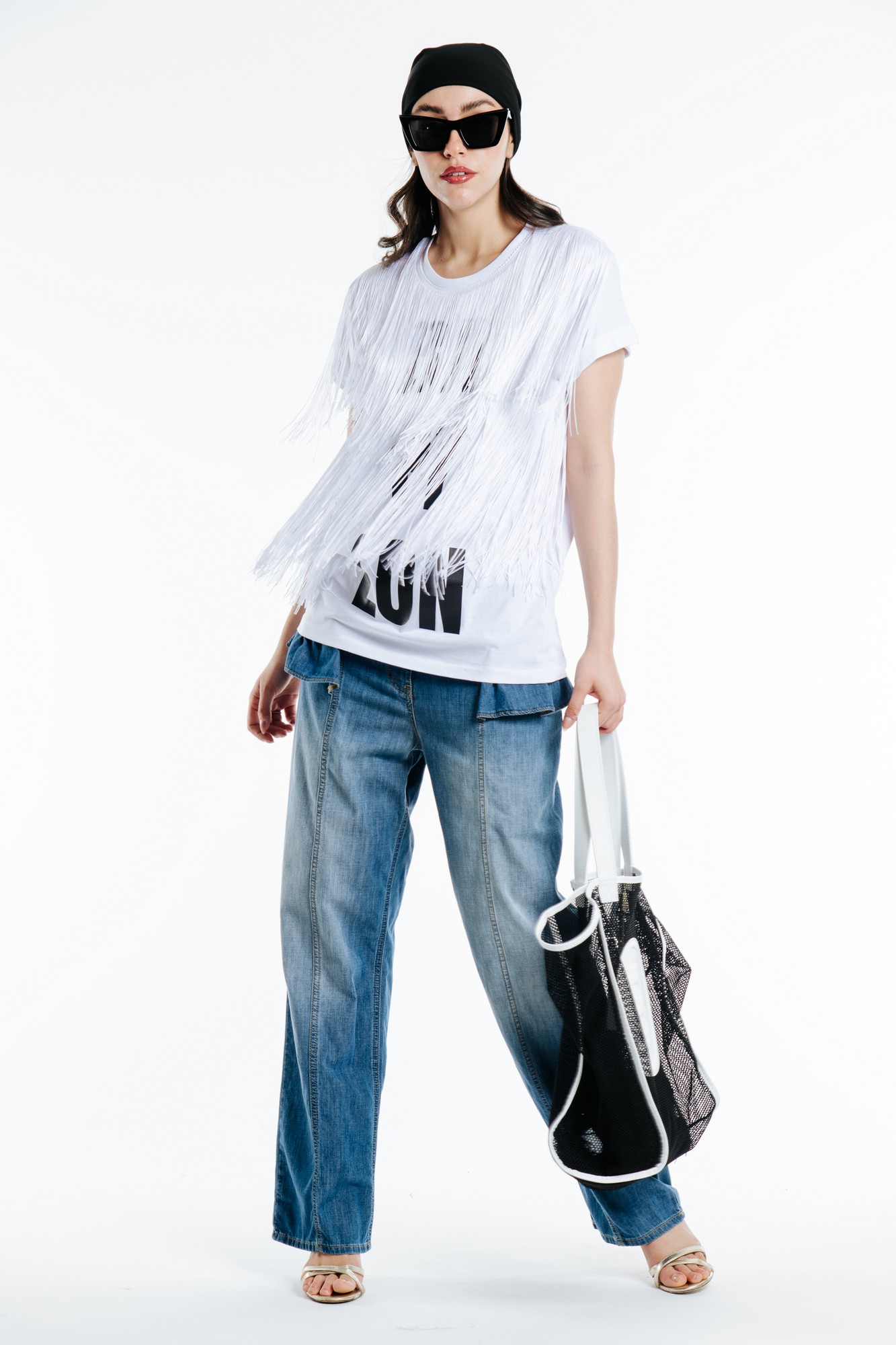 T-SHIRT WITH FRINGES